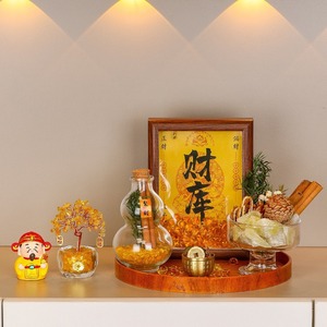 Set de Decoración Feng Shui para el Hogar con Árbol del Dinero de Canela para Sala de Estar, Regalo de Año Nuevo Chino, Paquete de Varias Piezas - Product Image 3