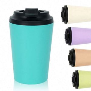 Mug en acier inoxydable en gros, personnalisable avec impression sur mesure, cadeau, mug à café vierge coloré avec poignée - Product Image 6