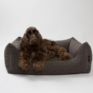 Großhandel Maßgefertigtes Neues Design Luxuriöses Solides Memory-Schaum Wasserdichtes Rechteckiges Hundebett mit Abnehmbarem Bouclé-Stoffbezug für Innenräume - Product Image 4