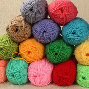 Hilo de algodón de leche de 5 cabos, de peso medio, para tejer y hacer ganchillo, ideal para ropa de bebé y camisas. - Product Image 1
