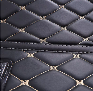 Factory Customized Leather Luxury Car Carpet Full Surround 3.5mm Thick 3-Piece Complete Set for Five Seats - Product Image 5