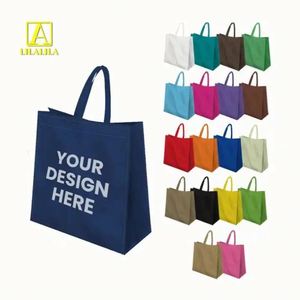 Custom Recyclable Reusable Polypropylene Laminated Shopping Non Woven <b>Bags</b> for Packaging Grocery <b>Gifts</b> Tote <b>Bags</b> With Logo - Product Image 1