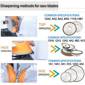 Muelas Abrasivas <span class=keywords><strong>de</strong></span> Diamante y CBN con Resina REZZ 14F1 para Afilar Hojas <span class=keywords><strong>de</strong></span> Sierra Circulares HSS y Sierras <span class=keywords><strong>de</strong></span> Carburo para Máquina Schmidt Tempo - Product Image 3