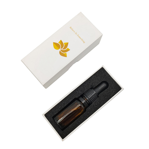 Caja de aceite para el cuidado de la piel personalizada con bandeja de espuma negra Caja de regalo para paquete de papel de regalo de aceite de esencia de fragancia - Product Image 1