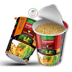 Chinês Atacado Halal Tipos De Macarrão Fast Food Carne Sabor Cup Macarrão Instantâneo - Product Image 1