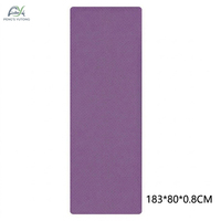 Tapete de Yoga Profesional de TPE de 8 mm de Ancho Extra y 80 cm de Largo, Antideslizante, para Estudio o Boutique, Suministro Directo al por Mayor, Tapete de Pilates