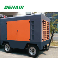 Compresseur d'air portable diesel haute pression 25 bars, entraîné par un moteur