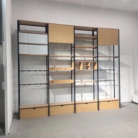 Présentoir en bois de fer pour cosmétiques, présentoir pour produits de soin de la peau, étagère de magasin de thé, vue maman et bébé