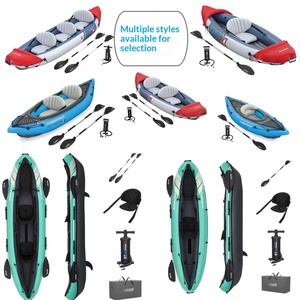 Kayak <span class=keywords><strong>gonflable</strong></span> <span class=keywords><strong>Bestway</strong></span> 1 personne, 2 personnes, 3 personnes, PVC épaissi, bateau de pêche et de rafting en plein air avec pompe à air et pagaie - Product Image 6
