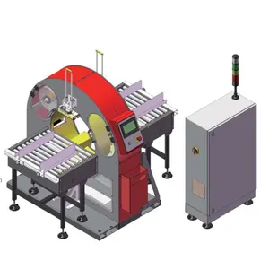 Máquina de embalagem de plástico para móveis, máquina de embalagem de pacotes automática para móveis, orbitais de perfil, 450mm