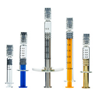 Agujas de Pipeteo de Vidrio con Punta Luer Lock para Concentrados de Aceite y Medicamentos, Calibre 14, Punta Roma de 1/2 Pulgada