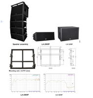 Enceinte haute puissance, système sonore audio professionnel, convient en ligne, installation facile, caisson de basses de 18 pouces, réseau linéaire