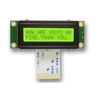 Layar Karakter LCD1602 Ringkas, Konektor FPC, Ukuran Miniatur, Ideal untuk Penggunaan Industri