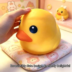 Yellow Duck PU Slow Rebound Squishy <b>Toy</b>, <b>Large</b> Kawaii Cartoon Duck <b>Soft</b> Stress Relief Squeeze Fidget <b>Toy</b> - Product Image 5
