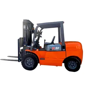 forklift diesel 4t China factory side loader closed cab forklift powered by diesel 3 ton 6 meters lift height