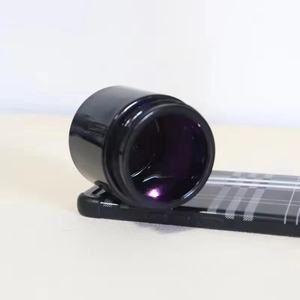 برطمانات زجاجية للبيع بالجملة ، برطمانات سوداء طويلة فوق بنفسجية طويلة مستديرة مقاومة للرائحة ، برطمانات زجاجية لتخزين المخازن بفم واسع - Product Image 2