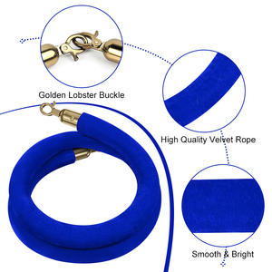 Tali Karpet Merah dan Tiang Pembatas Kerumunan, Tiang Pembatas Antrian dengan Tali Beludru, Promo Panas - Product Image 4