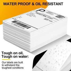 Tái Sử Dụng 4X6 Fan Gấp Trực Tiếp Máy In Nhiệt Nhãn Không Thấm Nước Dính Dán Gói 500 Cho Vận Chuyển Trực Tiếp - Product Image 3