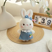 Nouveau Pendentif Lapin Mignon en Peluche, Accessoire de Sac, Compagnon de Jeu, Porte-clés, Poupée Bébé, Vente en Gros