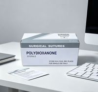Suture chirurgicale absorbable jetable POLIGLECAPRONE, monofilament stérile pour usage médical hospitalier