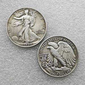 Monete commemorative da mezzo dollaro degli Stati Uniti Walking Liberty del 1920-P, S, D, regali, decorazioni per la casa - Product Image 1
