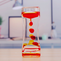 Sablier de bureau coloré en acrylique Art Déco, jouet sensoriel anti-stress à mouvement liquide pour enfants, adultes, autisme, Diwali