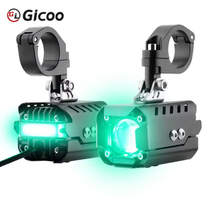 Nuevo Faro LED para Motocicleta Gicoo, 12V 6000K 80W, Ajuste Universal, Carcasa Negra, Kit de Actualización con Ojos de Ángel y Demonio - Product Image 4