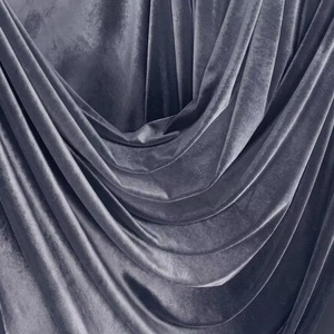 Best Quality Light Grey Polyester Velvet Fabric for Upholstery Garments Curtains Cushions Available At Best Market Price - Product Image 1