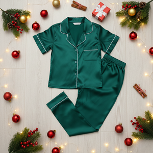 Conjunto de pijama suave para mujer, Top de manga larga y pantalones, ropa de dormir cómoda para el hogar y uso de ropa de dormir - Product Image 1