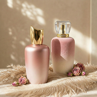Flacon de parfum personnalisé en verre de 100 ml avec bouchon en acrylique et pompe, design haut de gamme unique, vente en gros Anding