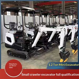 Mini-excavatrice 1.2 pour l'exportation au Canada, petite excavatrice agricole pour vergers, excavatrice pilote, fourniture d'usine - Product Image 1