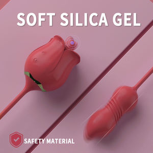 S-HANDE Produits Sexuels <span class=keywords><strong>Rose</strong></span> Vibrator, Vibrateurs pour Femme, Vibrateur Lèche-Clitoris, Vibrateurs Roses avec Stimulateur de Langue - Product Image 4