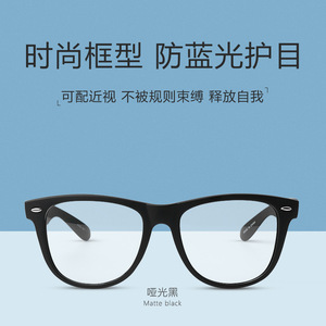 Simple Full Rim Rectangle <b>Eyeglasses</b> <b>Frames</b> Anti Blue Light Blocking Unisex Lightweight 2024 - Product Image 2