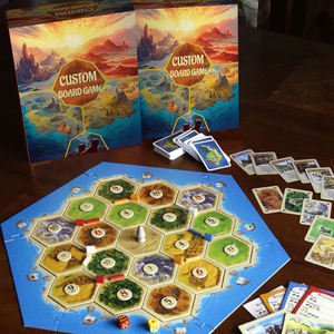 Jeux de société familiaux personnalisés, jeux amusants pour enfants et adultes, plateaux de jeu en carton avec pièces de jeu. - Product Image 2