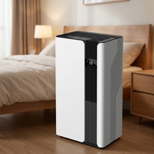 <span class=keywords><strong>Deshumidificador</strong></span> Eléctrico Portátil con Panel Blanco, Pantalla de Temperatura y Humedad Dual, Filtro de Carbón y Luz Ambiental <span class=keywords><strong>para</strong></span> el Hogar - Product Image 2