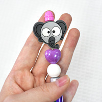 Perles focales de haute qualité, tendance et mignonnes, série d'avatars d'animaux, perles focales de luxe pour la fabrication de stylos DIY, accessoires pour stylos