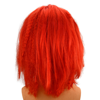 Halloween effrayant masque Latex effrayant Clown Costume fête carnaval mascarade gros Option réaliste cheveux roux