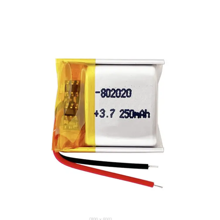 802020 Lipo Batterij 3.7V 250Mah Oplaadbare Lithium Ion Polymeer Batterijen