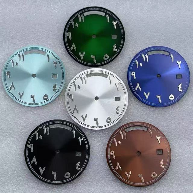 31mm Arabic Numerals Non Luminous Watch Dial for Miyota 8285 Movement