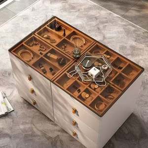 Double-Sided Storage Cabinet Wardrobe Minimally Designed Multifunctional Island Table Bedroom Living Room Furniture <b>Jewelry</b> - Product Image 5