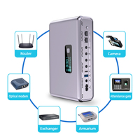 Mini onduleur CC 120W avec batterie LiFePO4 de 199,8Wh, sorties multi-tension USB A, USB C, DC5521, PoE pour routeur Wi-Fi, caméras de vidéosurveillance, appareils IoT
