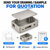 Boîtier électronique de conversion en aluminium 6061 usiné CNC 5 axes avec revêtement pour systèmes de contrôle industriels