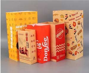 Vente en gros sac en papier de qualité alimentaire sandwichs hot dogs emballage de fruits et légumes sacs en papier kraft brun ou blanc de haute qualité - Product Image 6