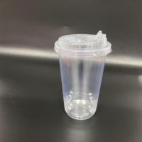 Gobelets en plastique jetables de 24 oz et 16 oz avec couvercle, logo personnalisé, biodégradables, transparents, pour boissons froides
