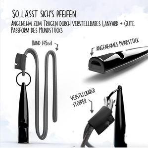 डोरी के साथ कुत्ते सीटी-Standardised आवृत्ति के साथ पेशेवर प्रशिक्षण सीटी-कुत्ता प्रशिक्षण के लिए आदर्श - Product Image 3