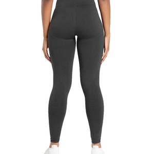Pantalons skinny pour femmes de haute qualité avec logo personnalisable, taille haute élastique, couleur unie, leggings de sport imprimés - Product Image 2