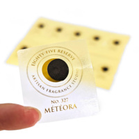 Étiquettes transparentes personnalisées, autocollants en vinyle, autocollants cosmétiques pour gloss à lèvres, autocollants imperméables de remerciement