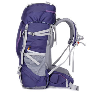 Mochila de Senderismo y Camping de 60l, Cubierta Impermeable para Lluvia, Mochila Portátil Resistente al Agua, Mochila de Nailon para Trekking y Camping - Product Image 2