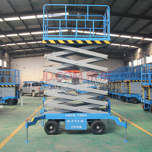 Plataforma elevadora de tijera elevadora para uso en edificios, autopropulsada con batería, envío gratis - Product Image 3