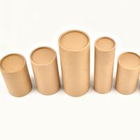 Boîte ronde en carton en gros, boîte circulaire vide, tube en papier kraft biodégradable, emballage écologique, tube en papier de haute qualité